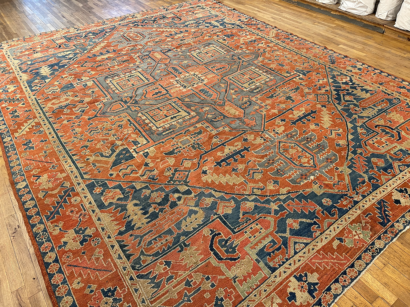 Antique heriz Carpet - # 58147