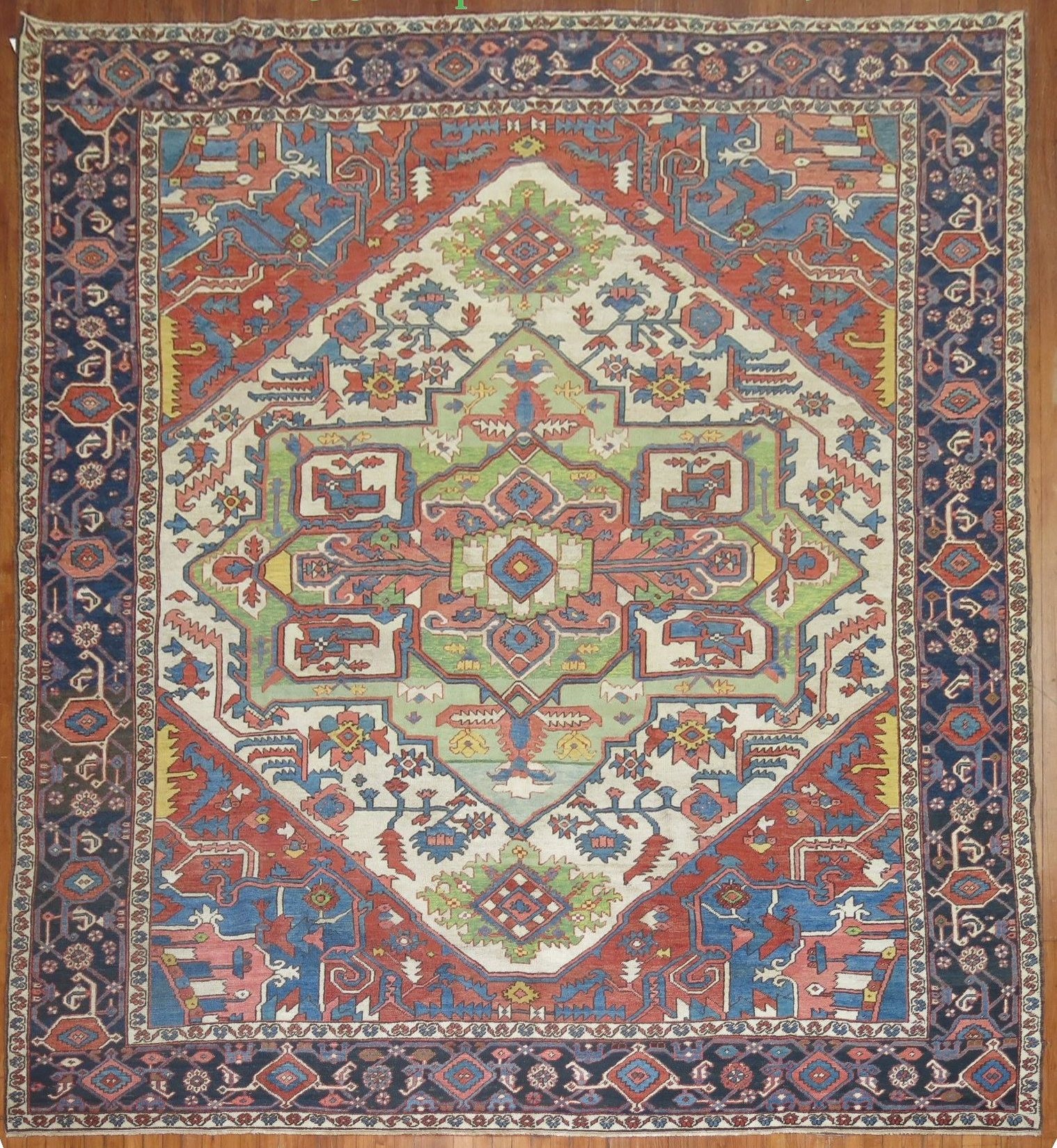 Antique heriz Carpet - # 58159