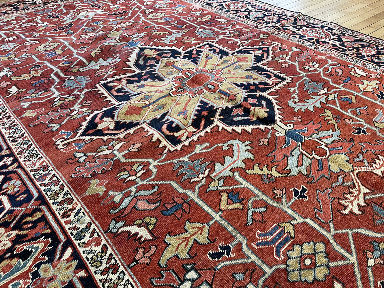 Antique heriz Carpet - # 58167