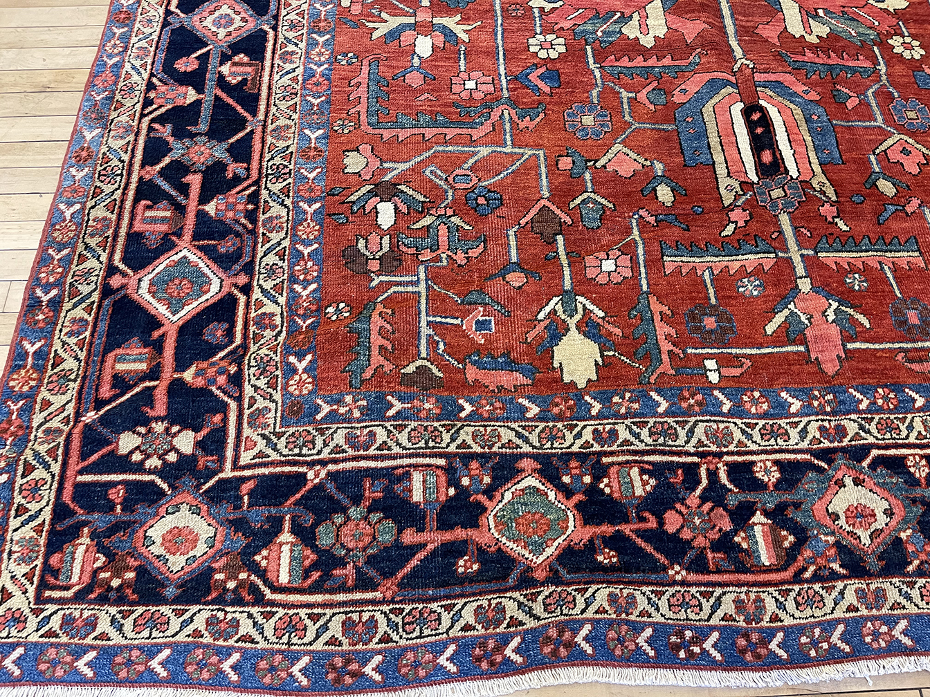 Antique heriz Carpet - # 58169