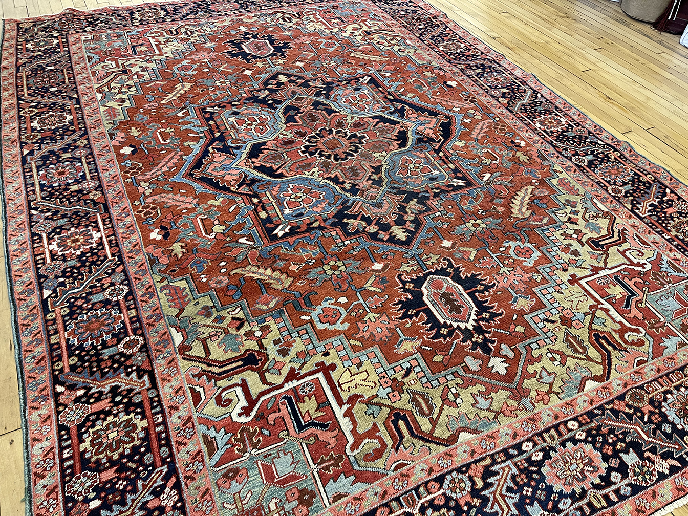Antique heriz Carpet - # 58171