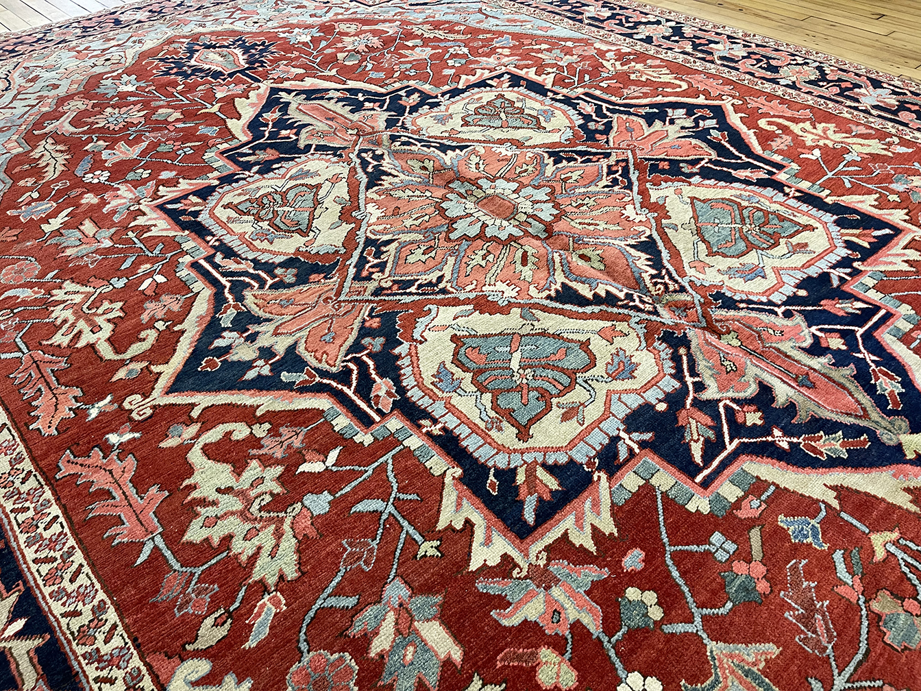 Antique heriz Carpet - # 58172