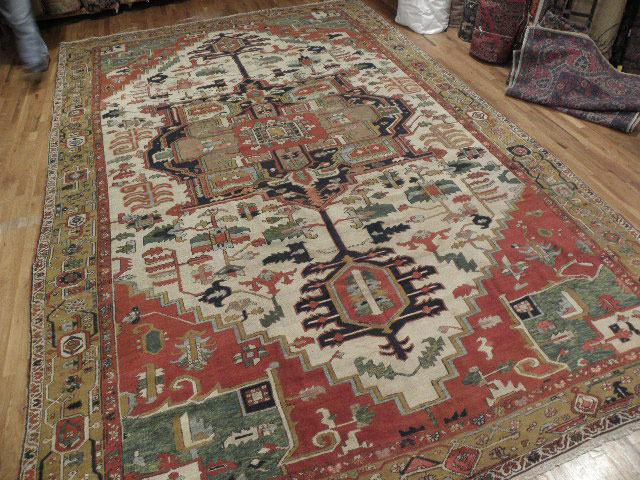 Antique heriz Carpet - # 6433