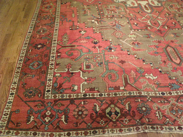 Antique heriz Carpet - # 6476