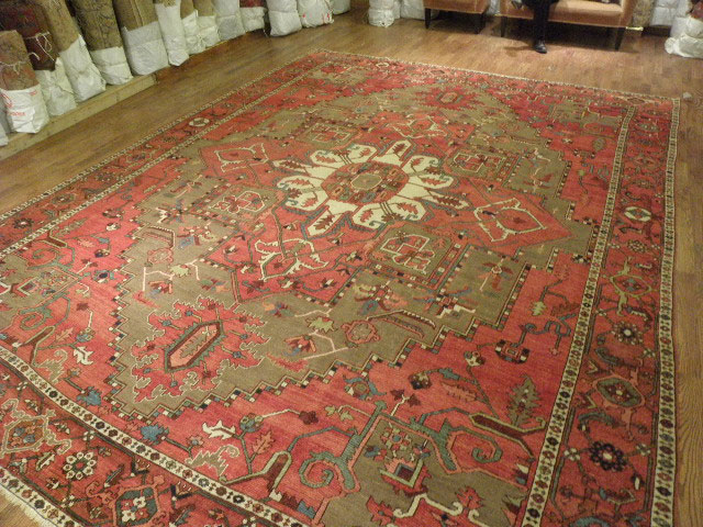 Antique heriz Carpet - # 6476