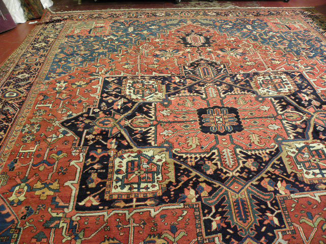 Antique heriz Carpet - # 6619