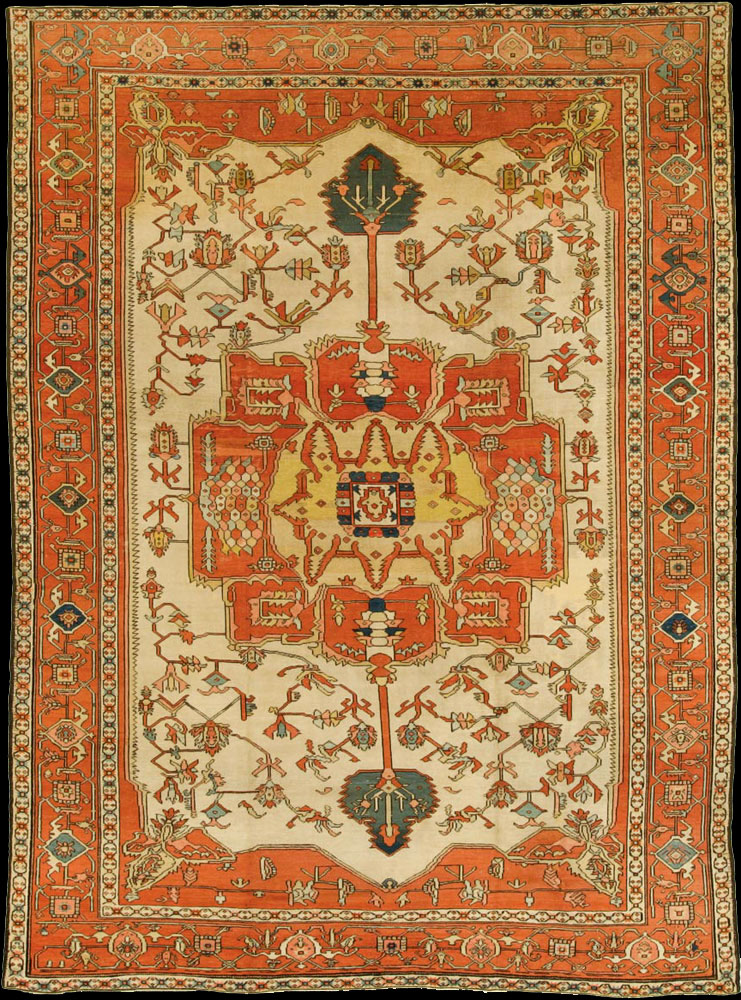 Antique heriz Carpet - # 7084