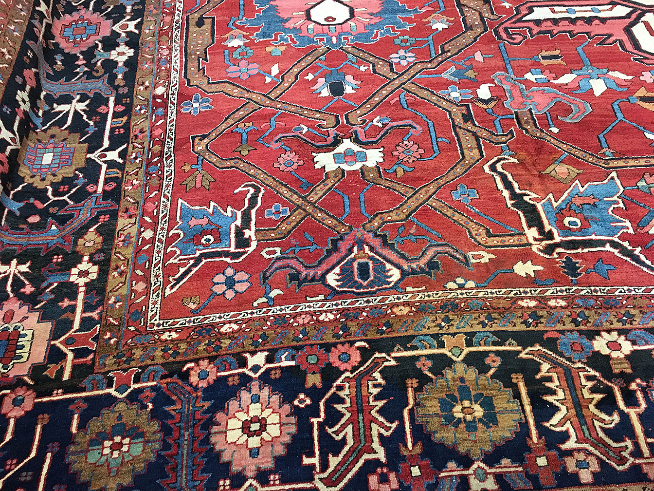 Antique heriz Carpet - # 7742