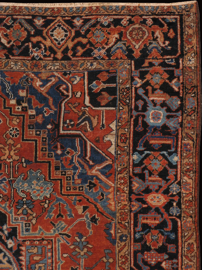 Antique heriz Carpet - # 8037