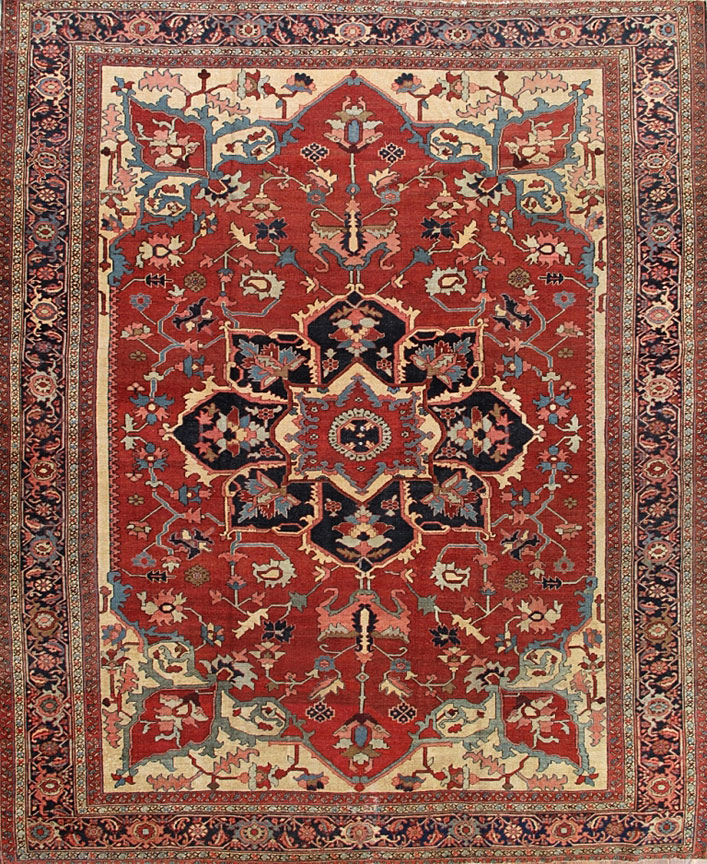 Antique heriz Carpet - # 8075