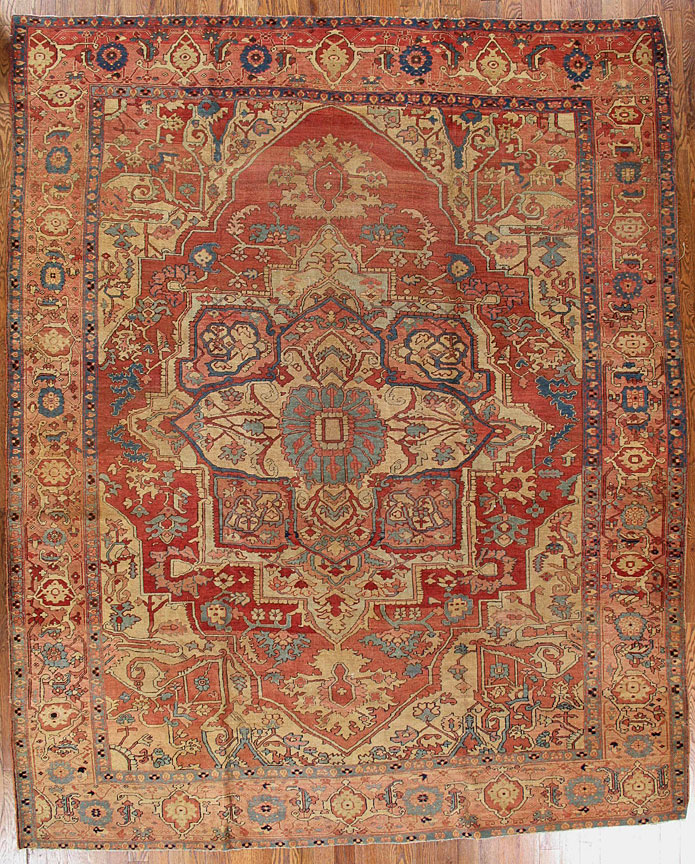 Antique heriz Carpet - # 8078