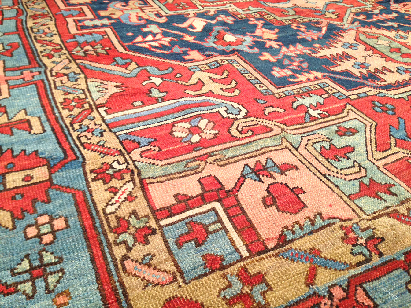 Antique heriz Carpet - # 8824