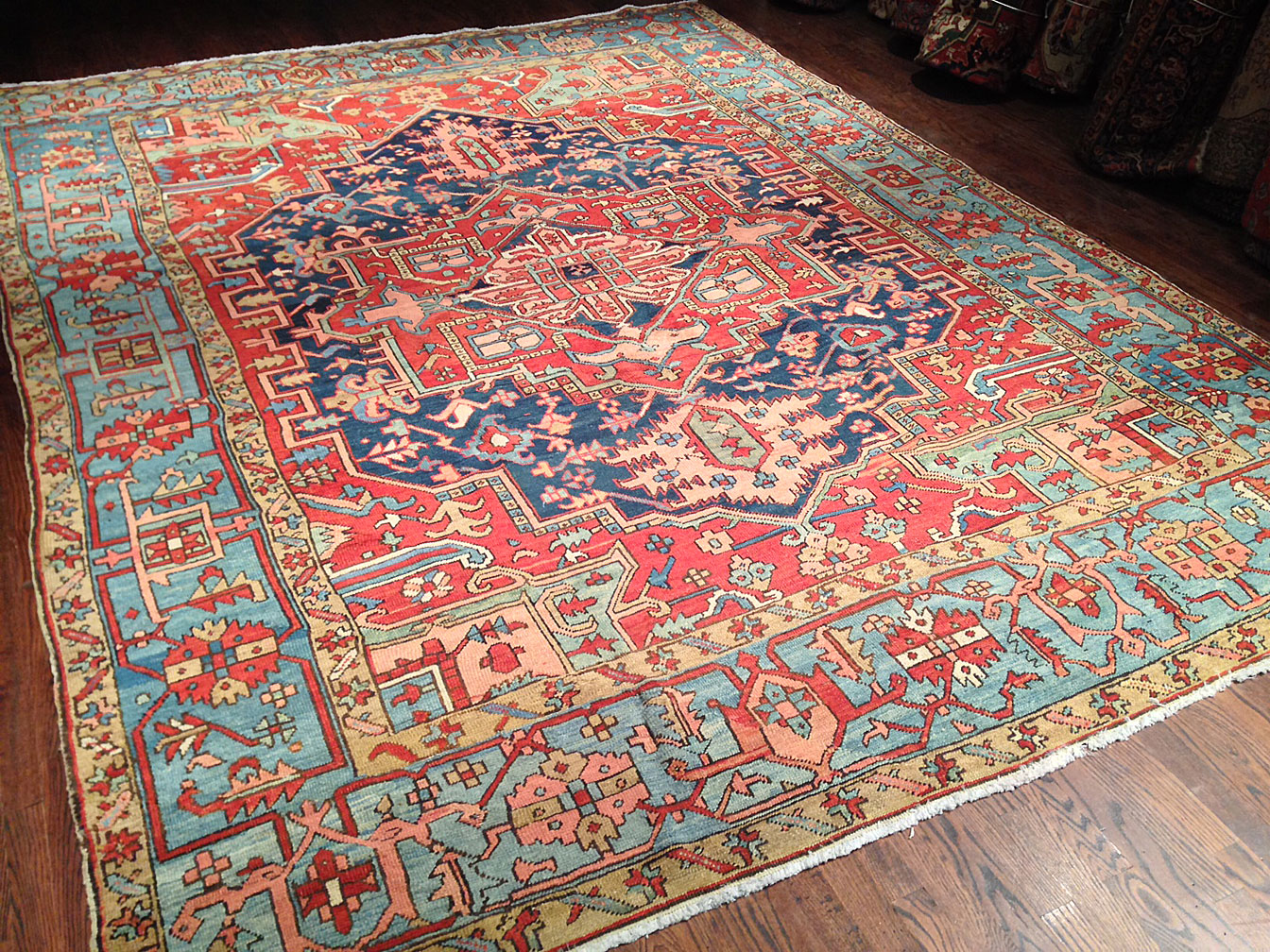 Antique heriz Carpet - # 8824