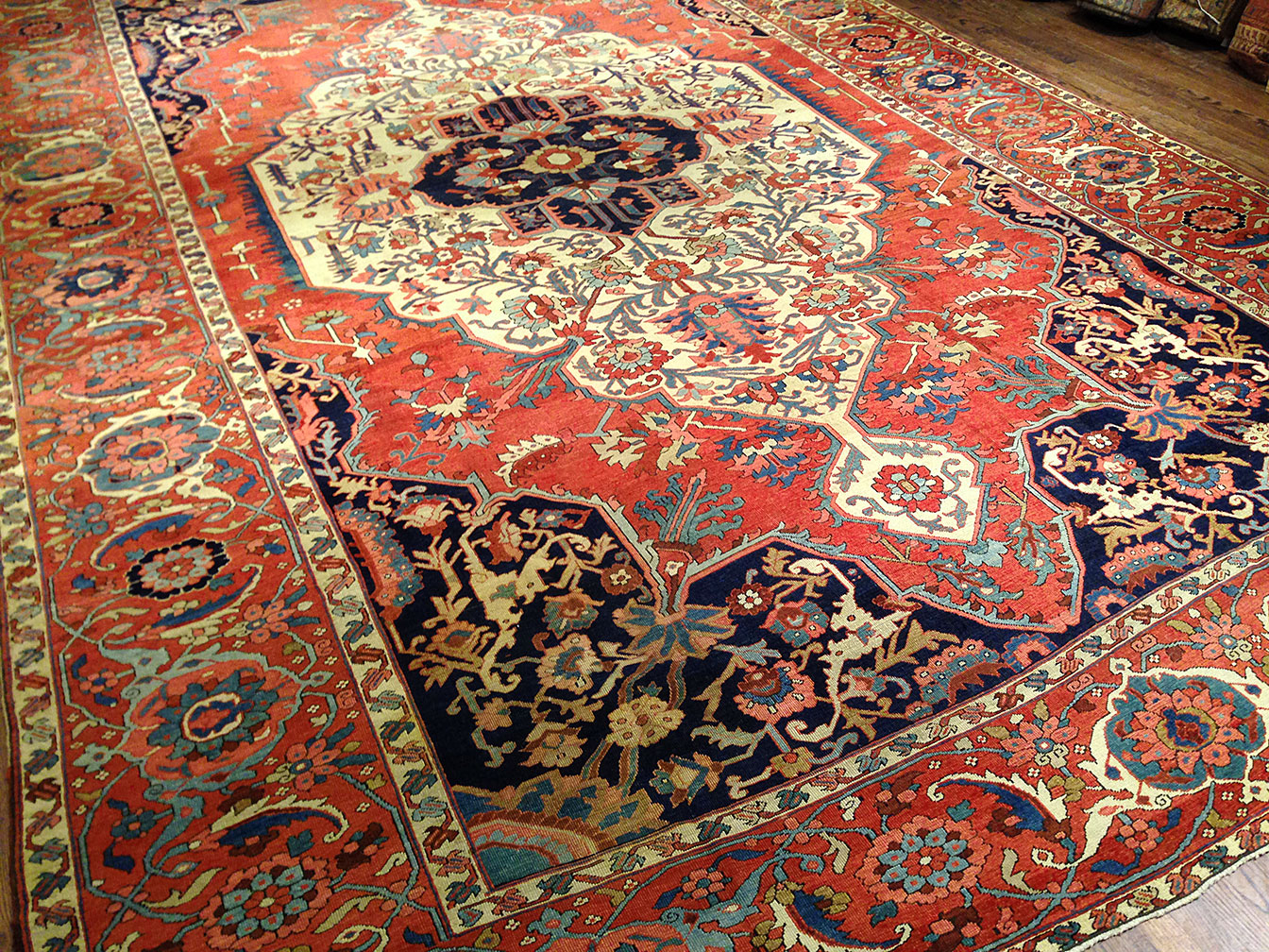 Antique heriz Carpet - # 9151