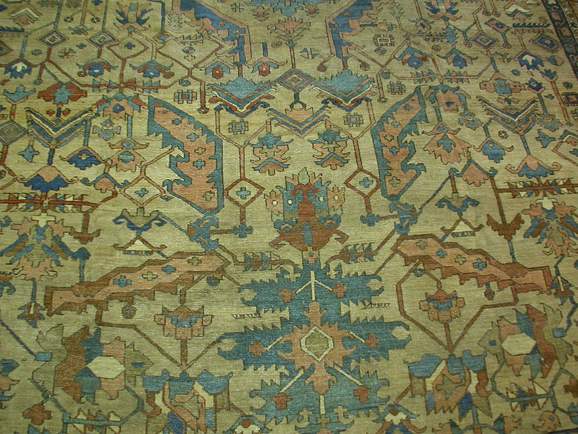 Antique heriz Carpet - # 9158