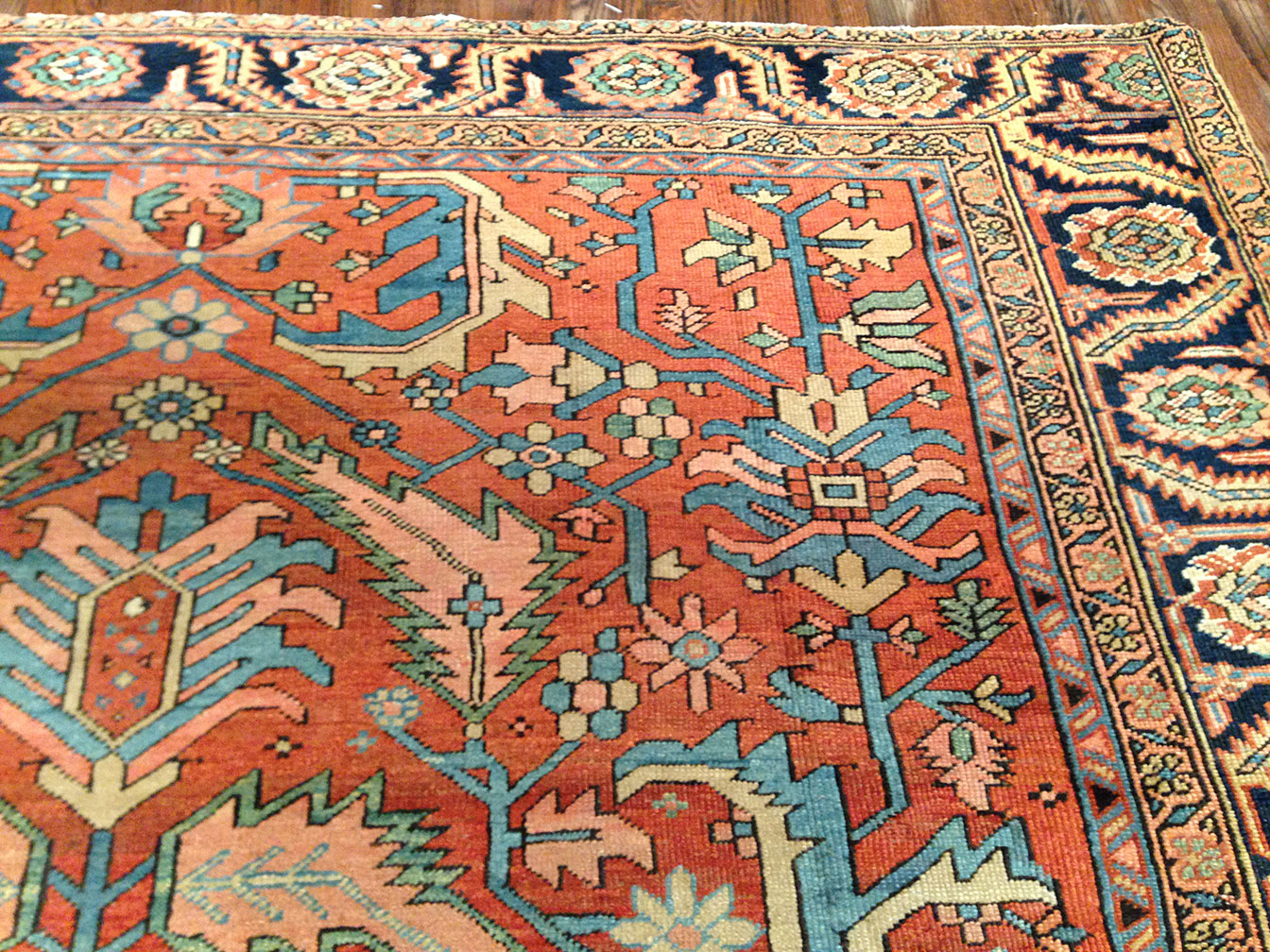 Antique heriz Carpet - # 9191