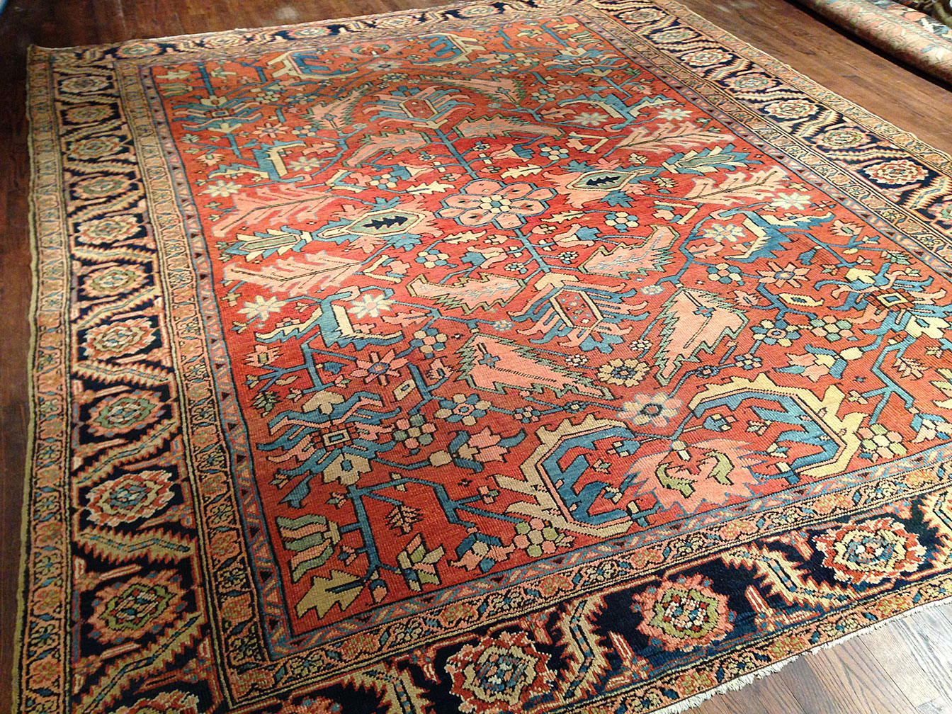 Antique heriz Carpet - # 9191
