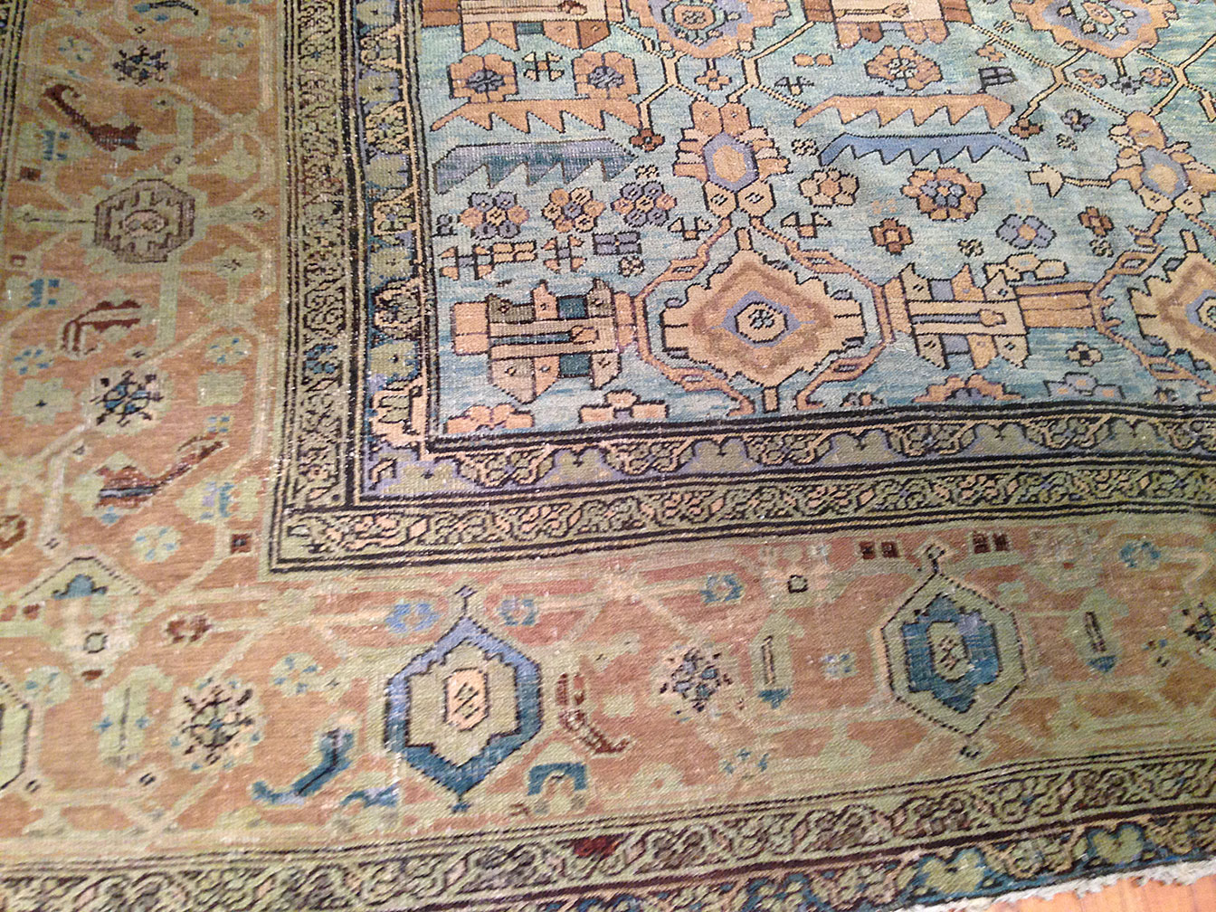 Antique heriz Carpet - # 9208