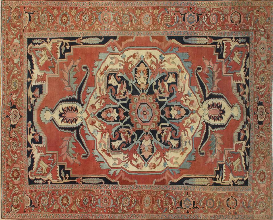 Antique heriz Carpet - # 9382