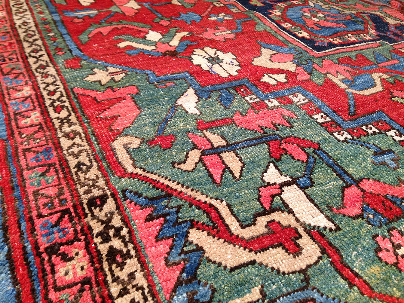 Antique heriz Carpet - # 9436
