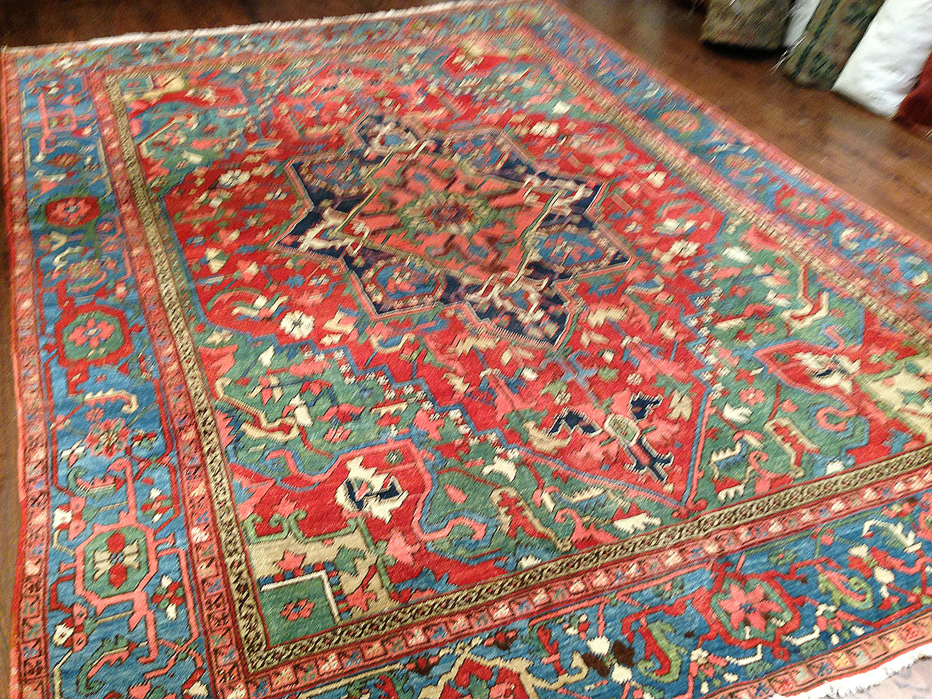 Antique heriz Carpet - # 9436