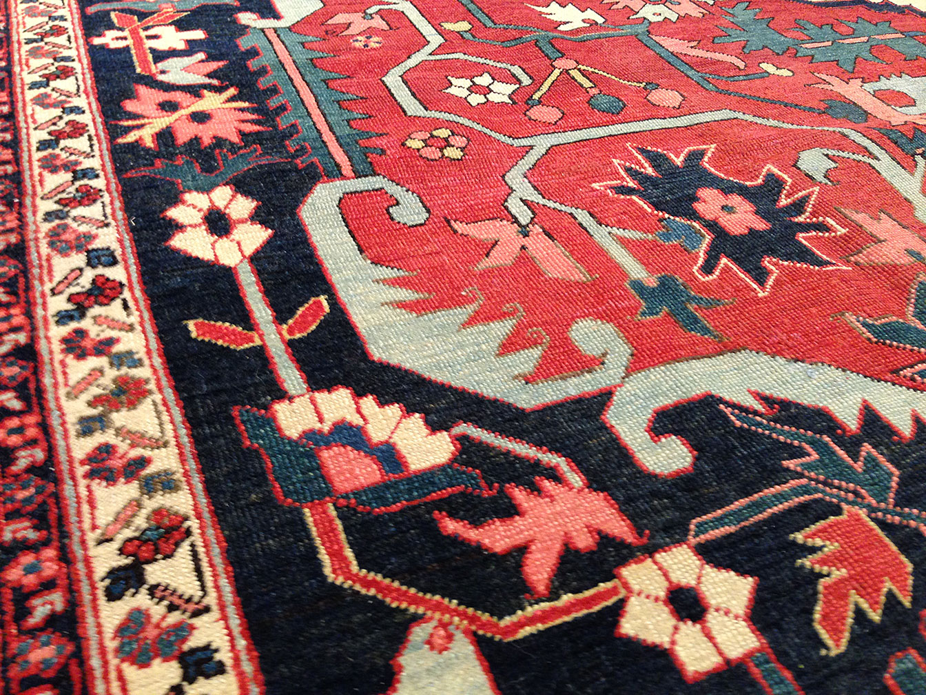 Antique heriz Carpet - # 9448