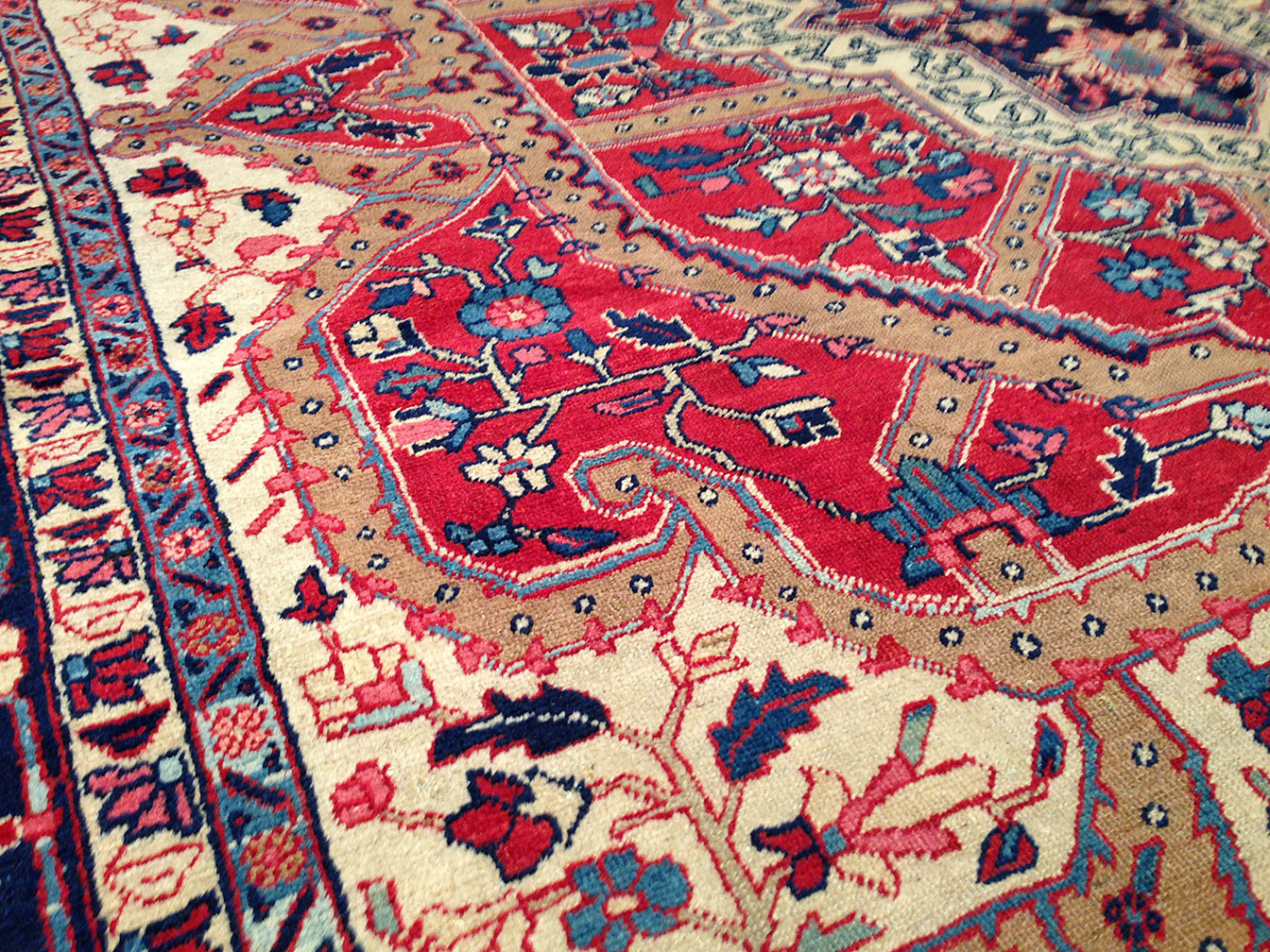 Antique heriz Carpet - # 9449