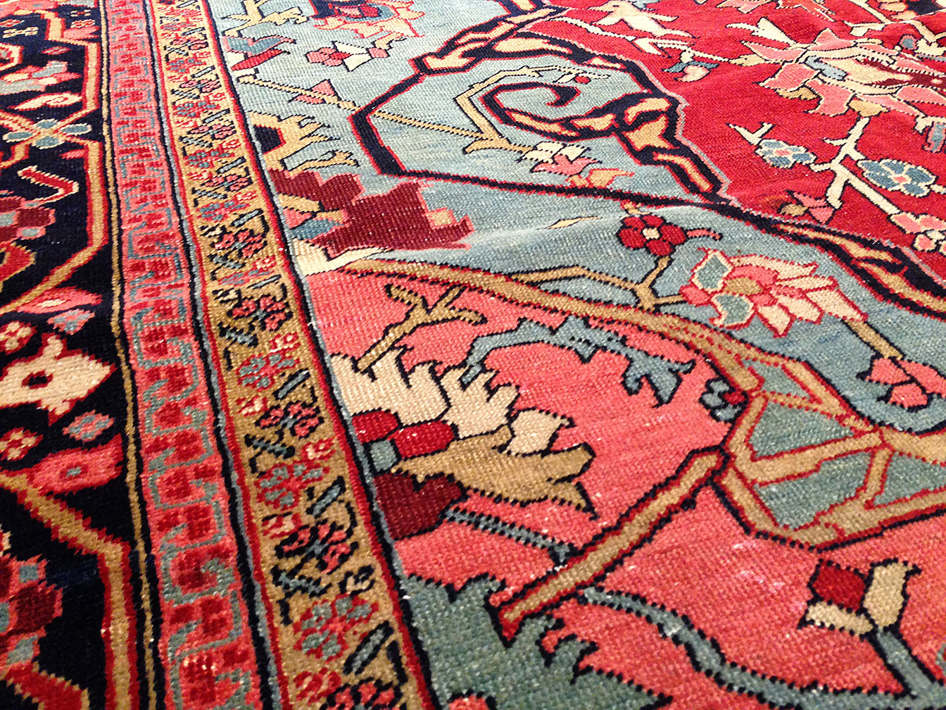 Antique heriz Carpet - # 9450