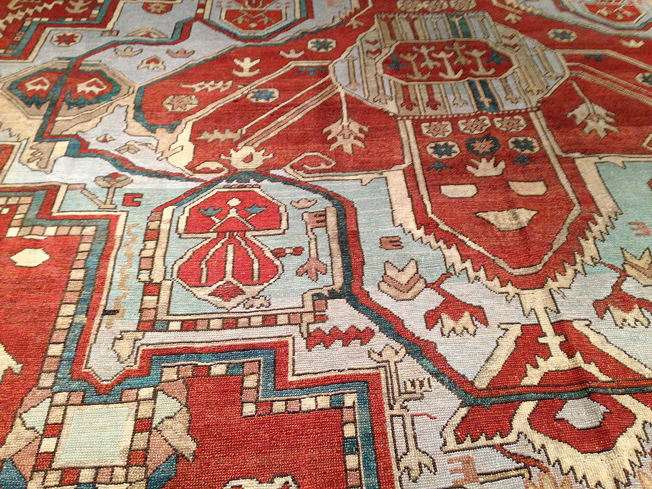 Antique heriz Carpet - # 9589