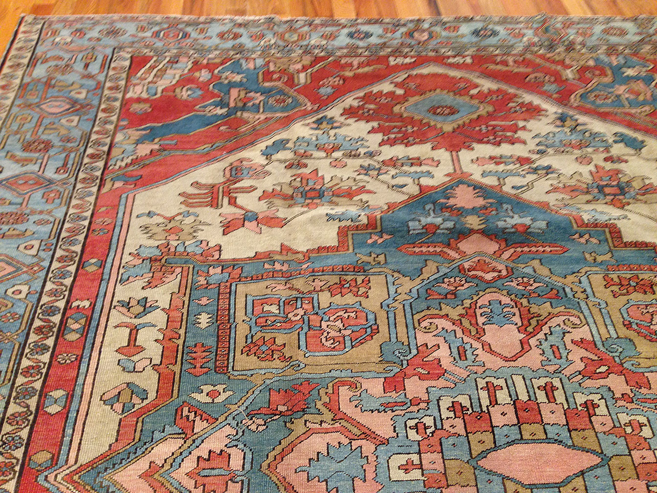 Antique heriz Carpet - # 9684