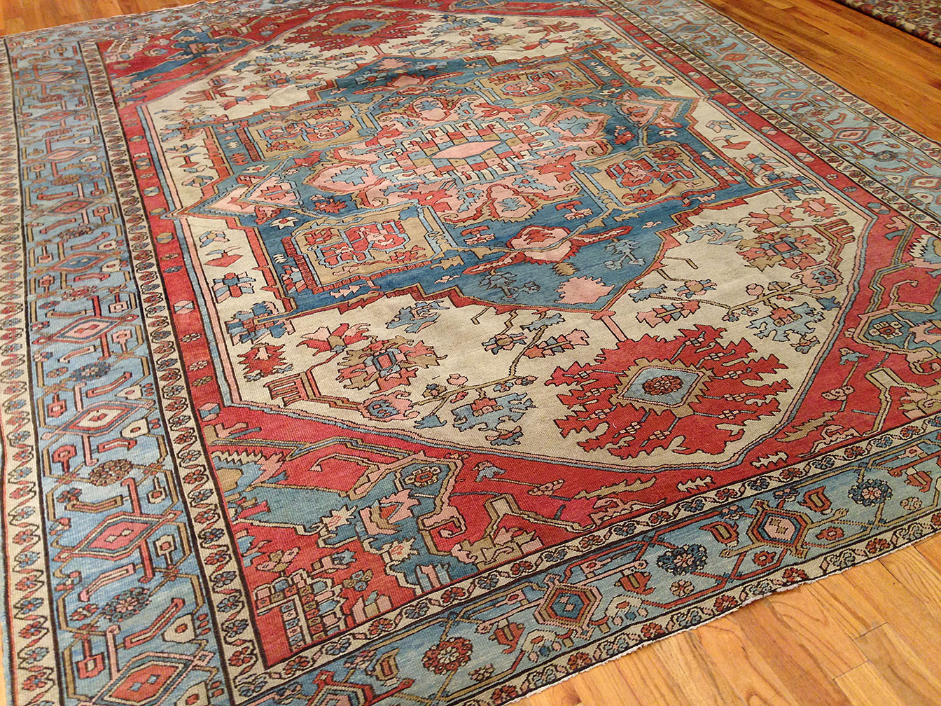 Antique heriz Carpet - # 9684