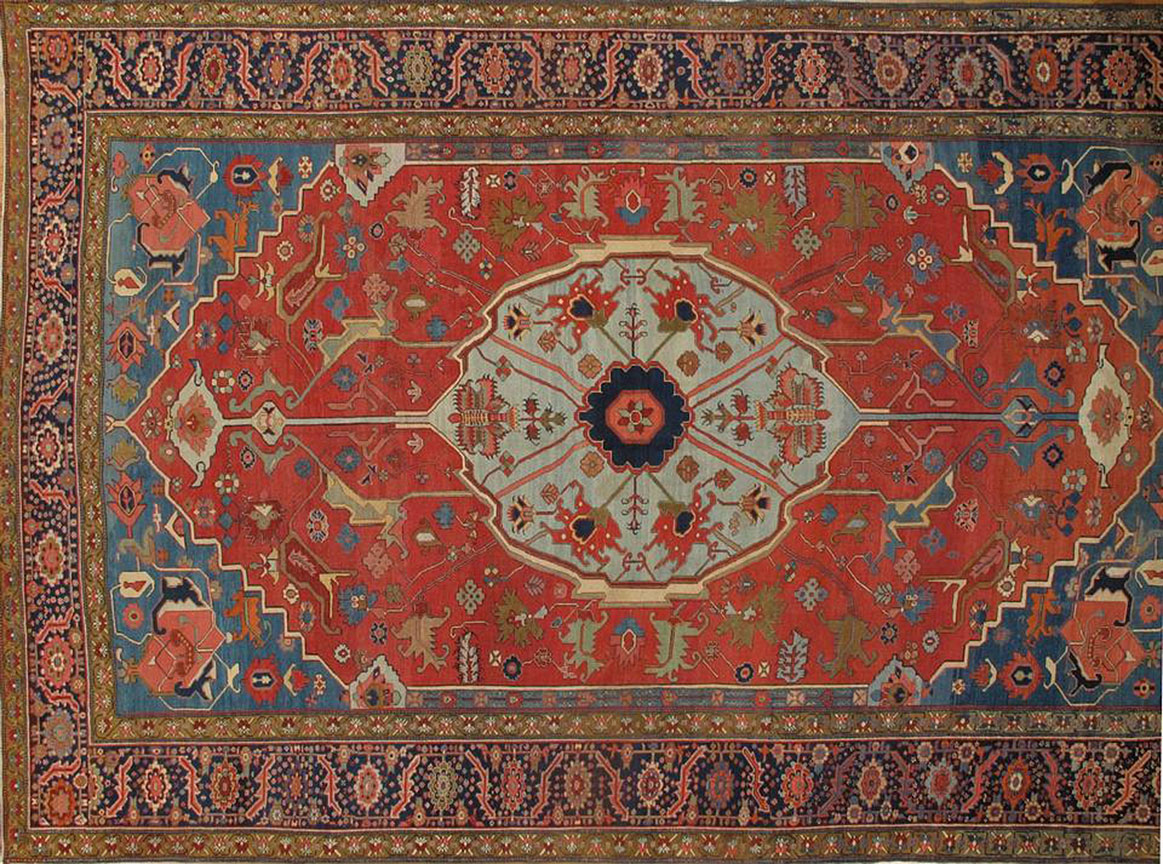 Antique heriz Carpet - # 9978
