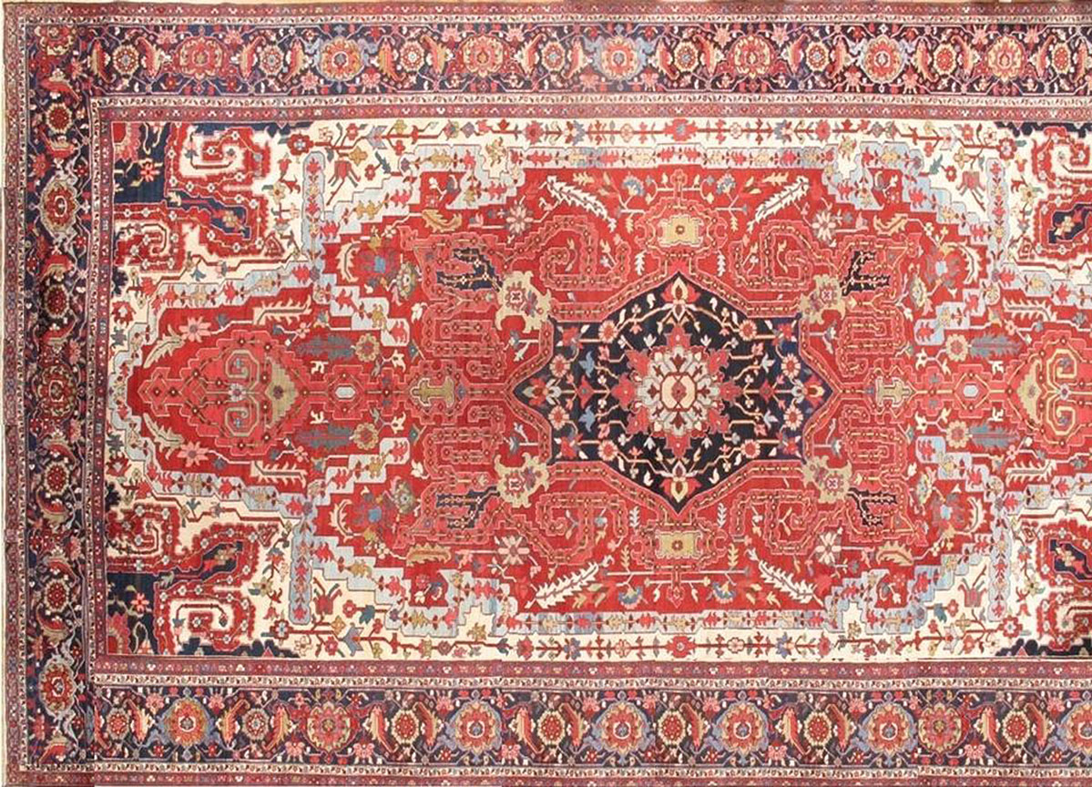 Antique heriz Carpet - # 9979