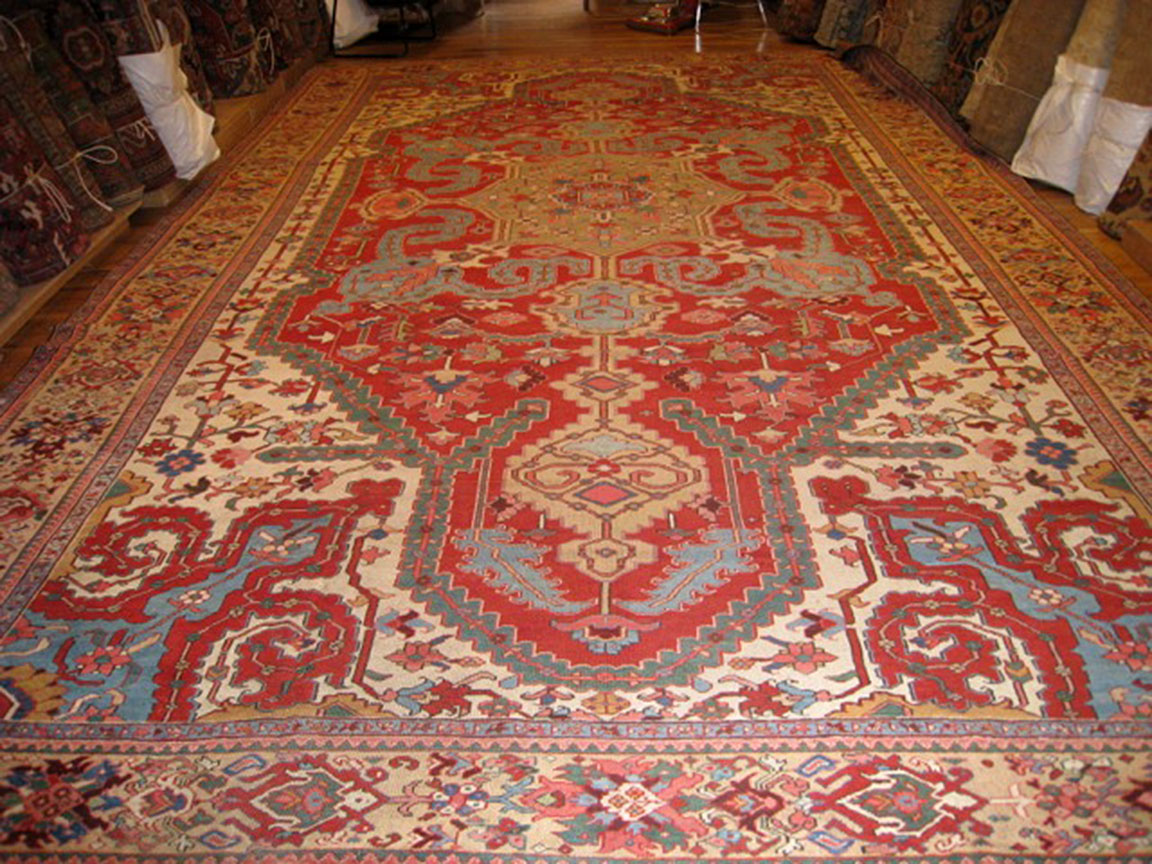Antique heriz Carpet - # 9981