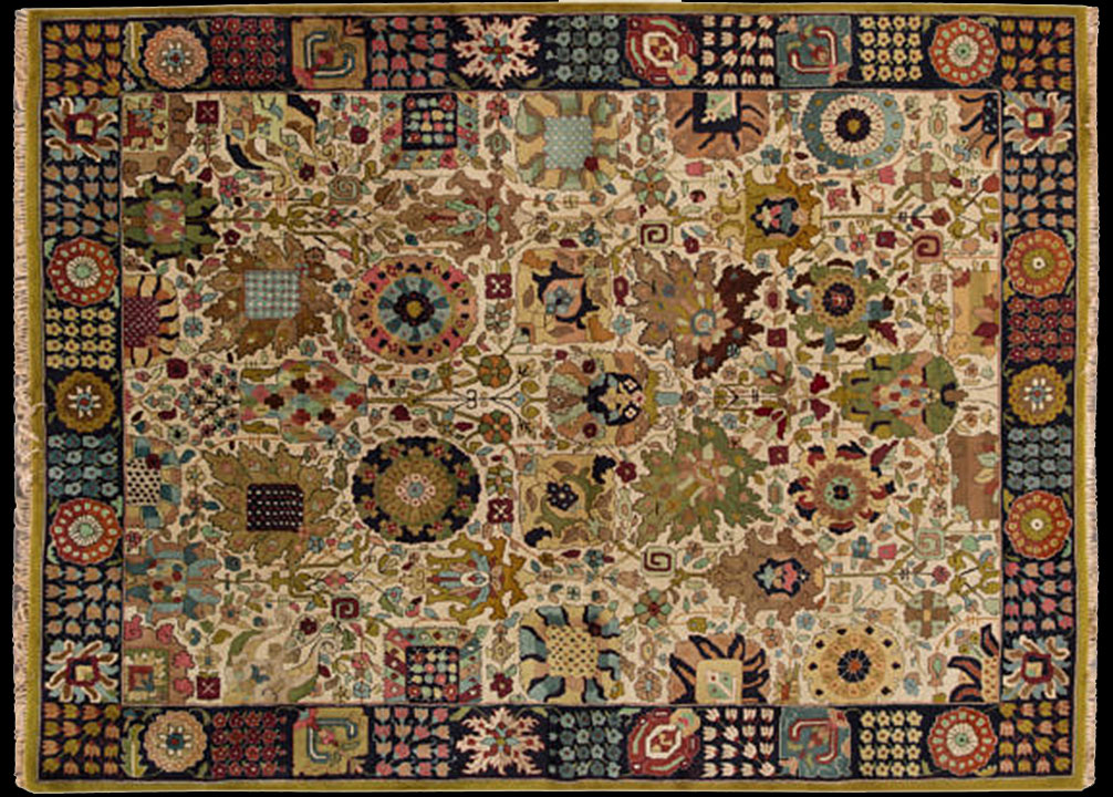 Antique hooked Carpet - # 51637