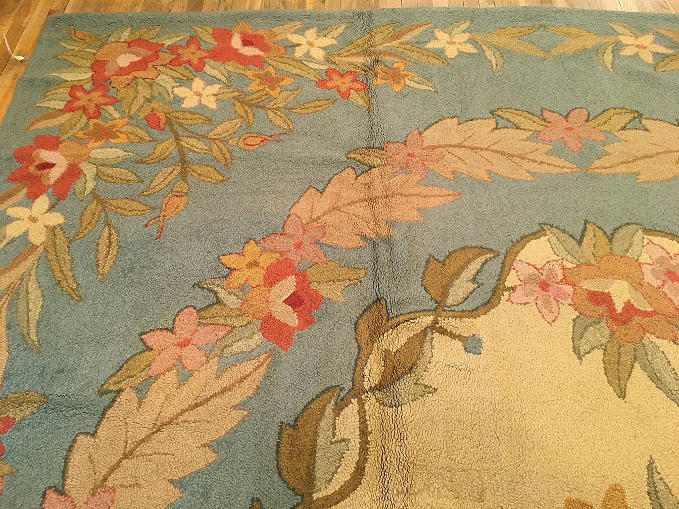Antique hooked Carpet - # 52406