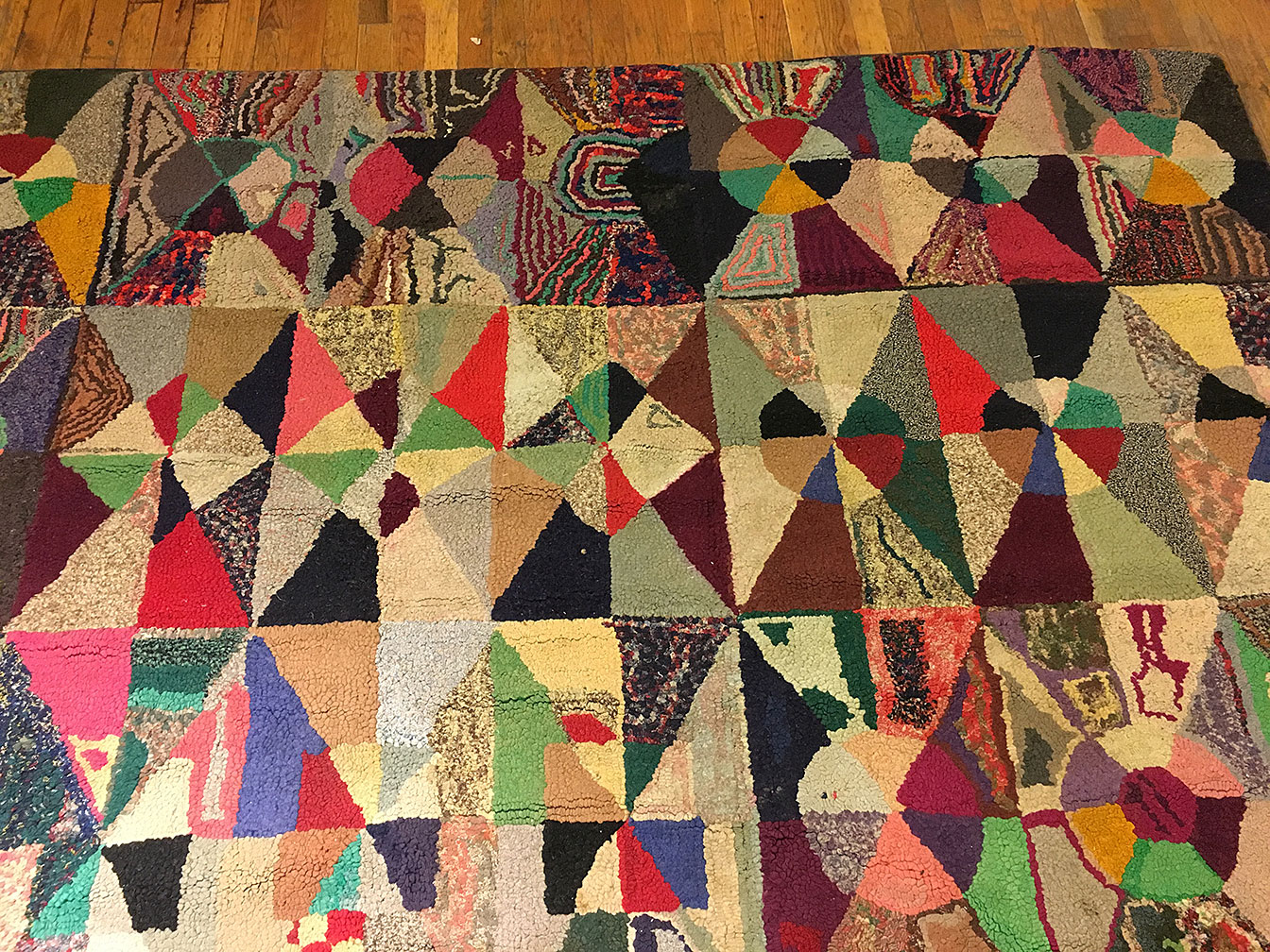 Antique hooked Carpet - # 53102