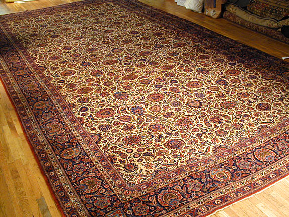 Antique kashan Carpet - # 3407
