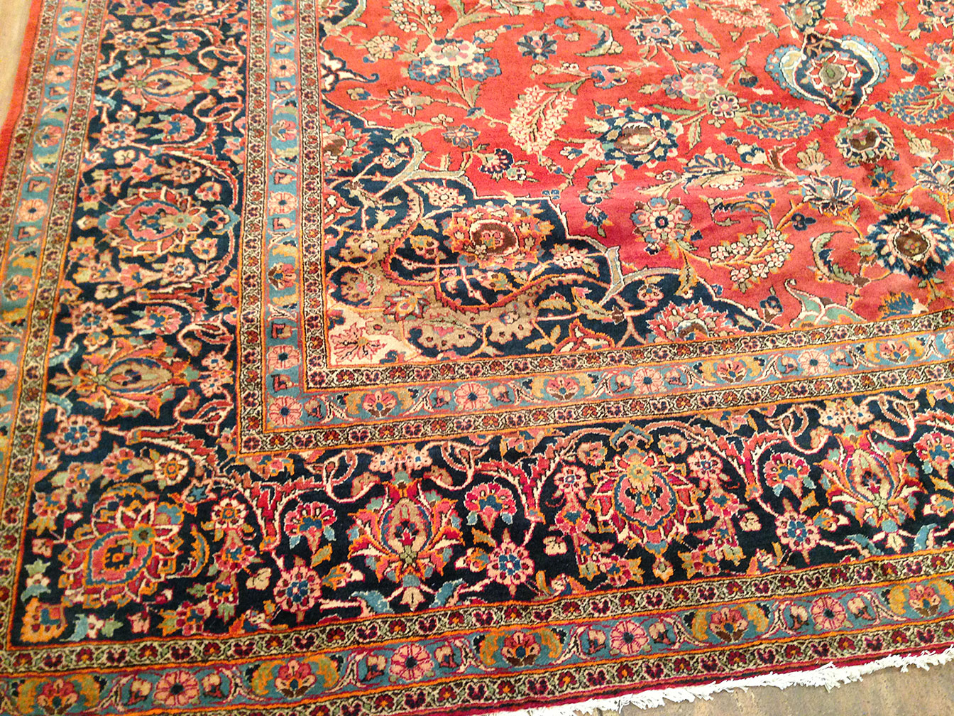 Antique kashan Carpet - # 50284