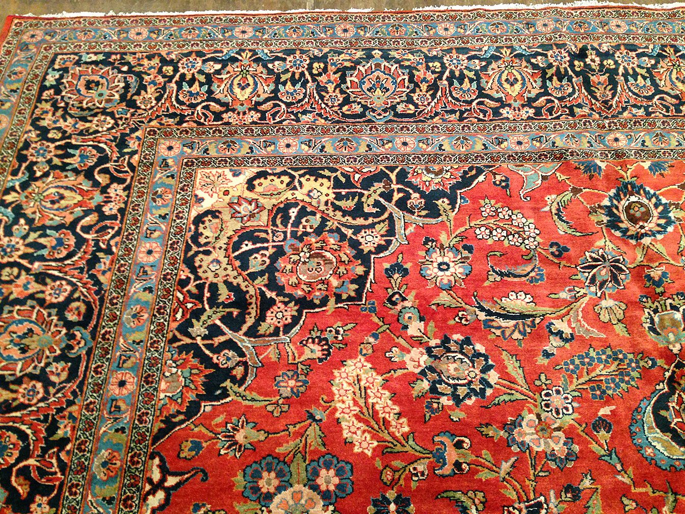 Antique kashan Carpet - # 50284