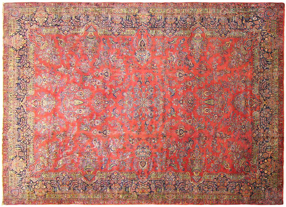 Antique kashan Carpet - # 54081