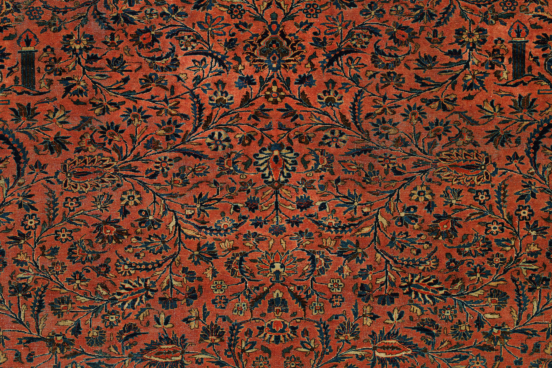 Antique kashan Carpet - # 54363