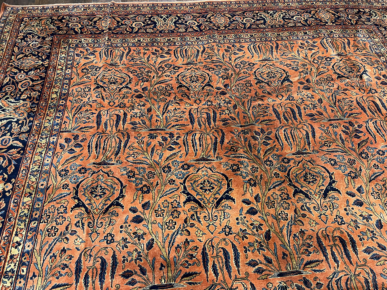 Antique kashan Carpet - # 55928