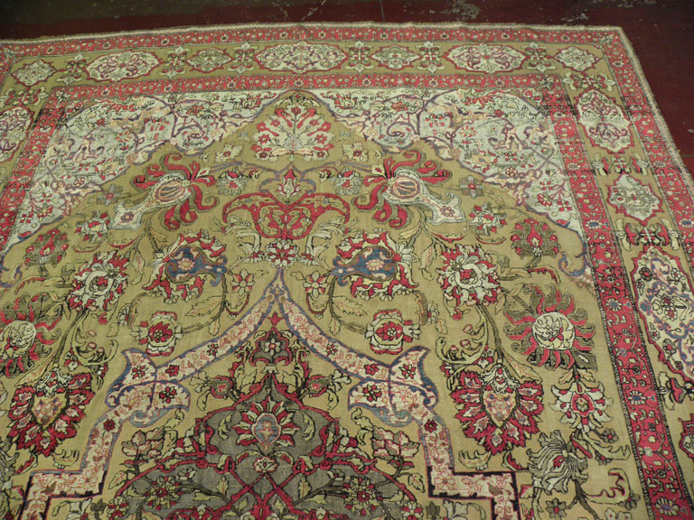 Antique kashan Carpet - # 6635