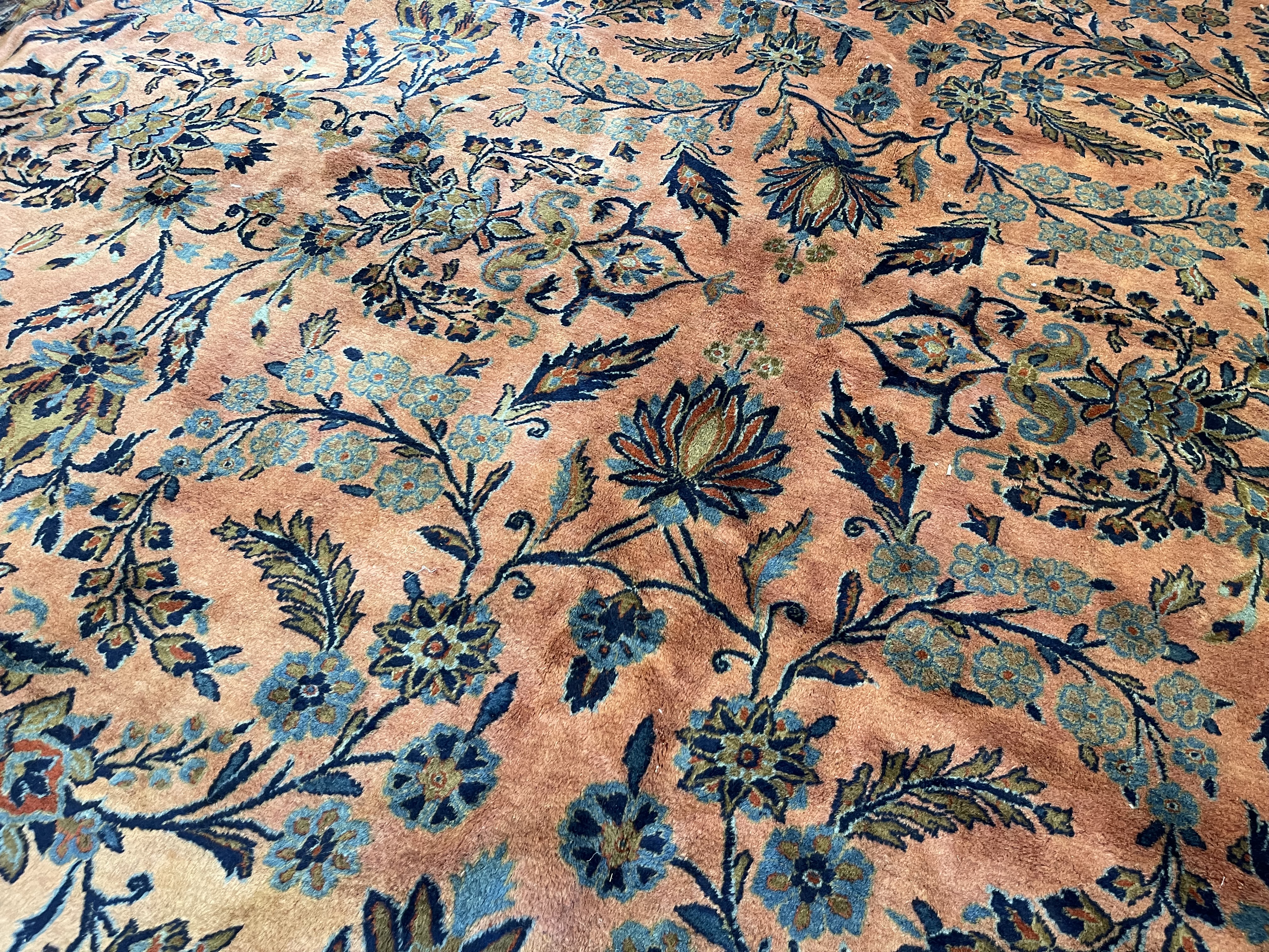 Antique kashan Carpet - # 78254