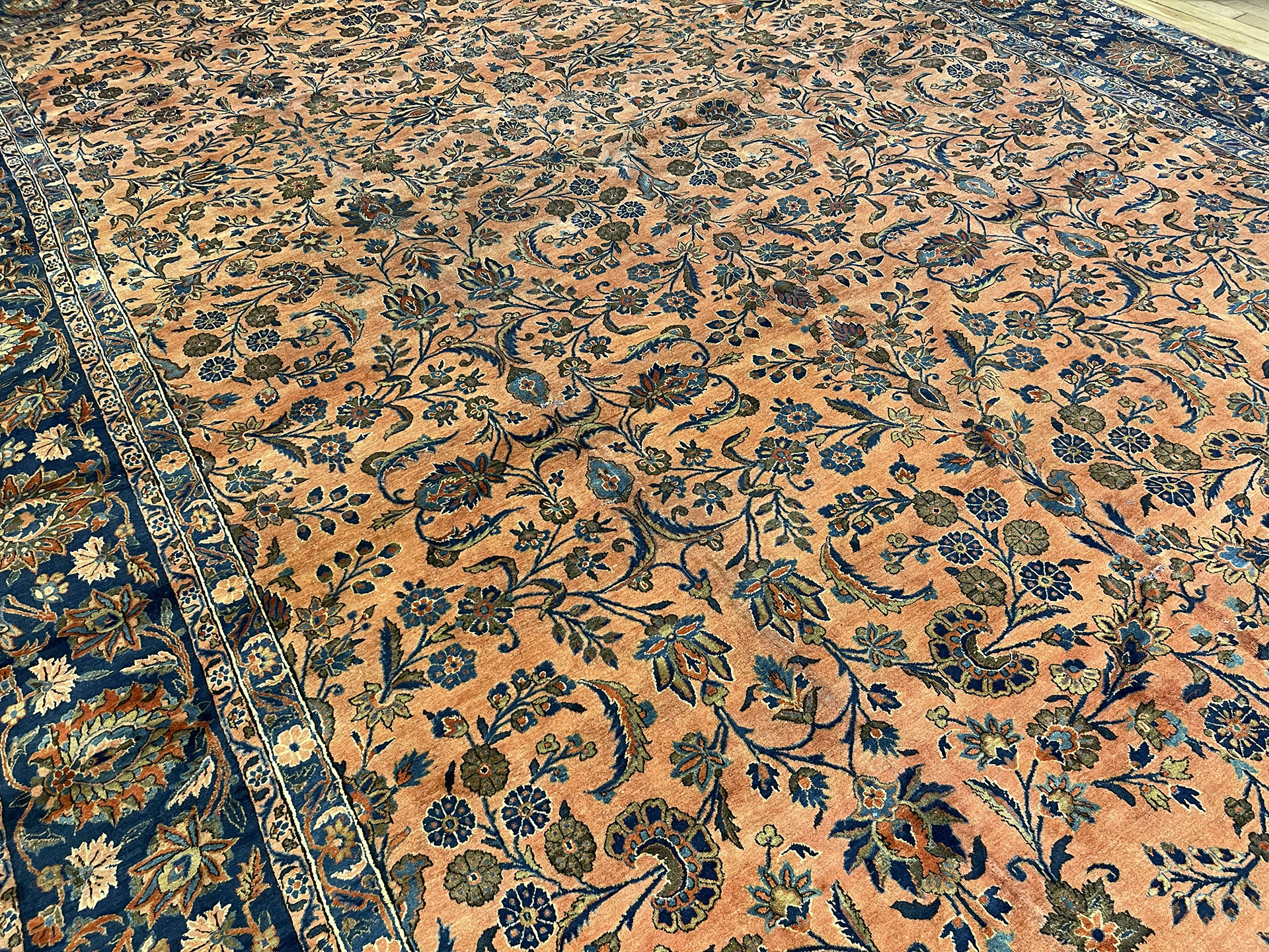 Antique kashan Carpet - # 78260