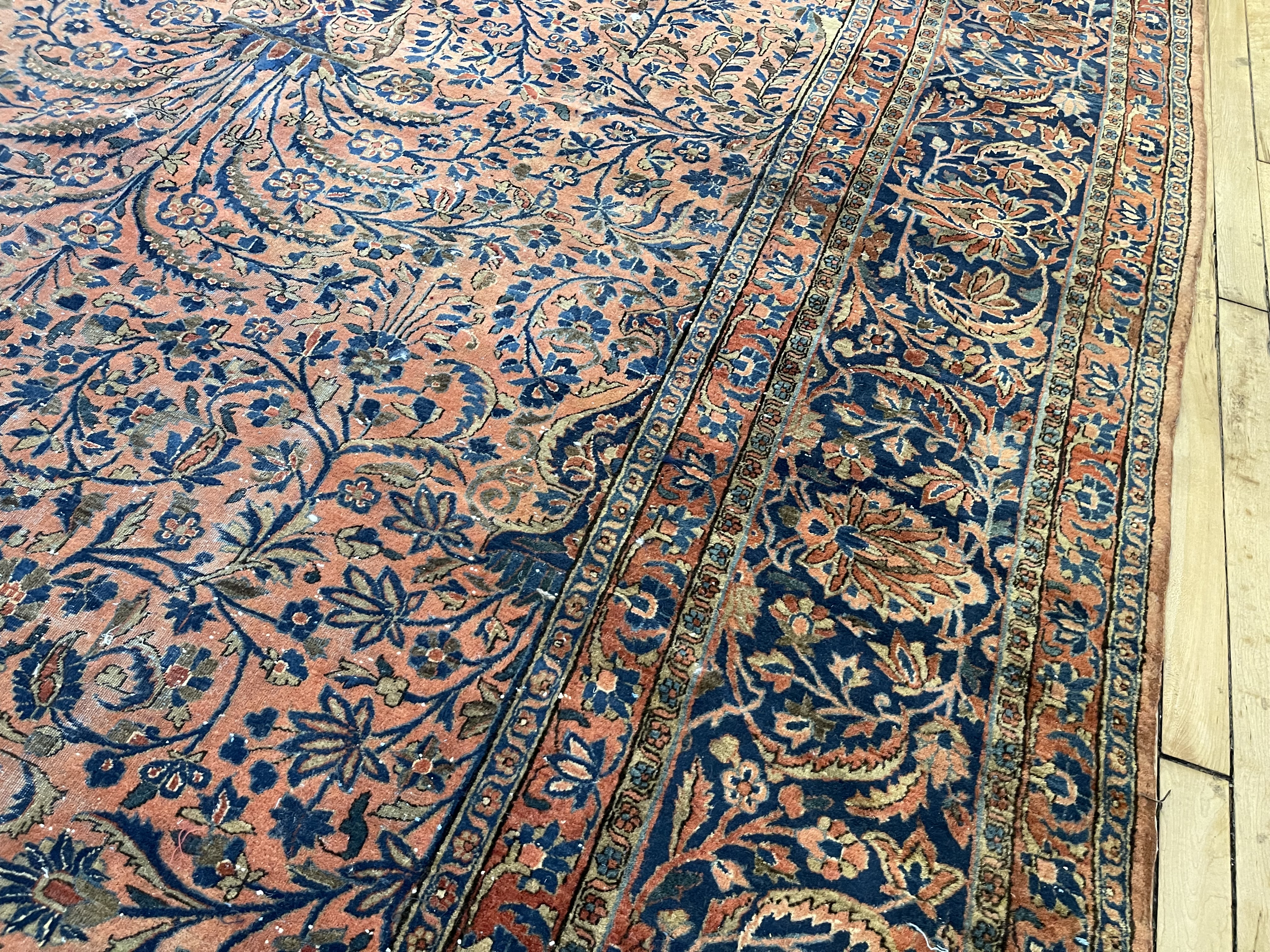 Antique kashan Carpet - # 78317