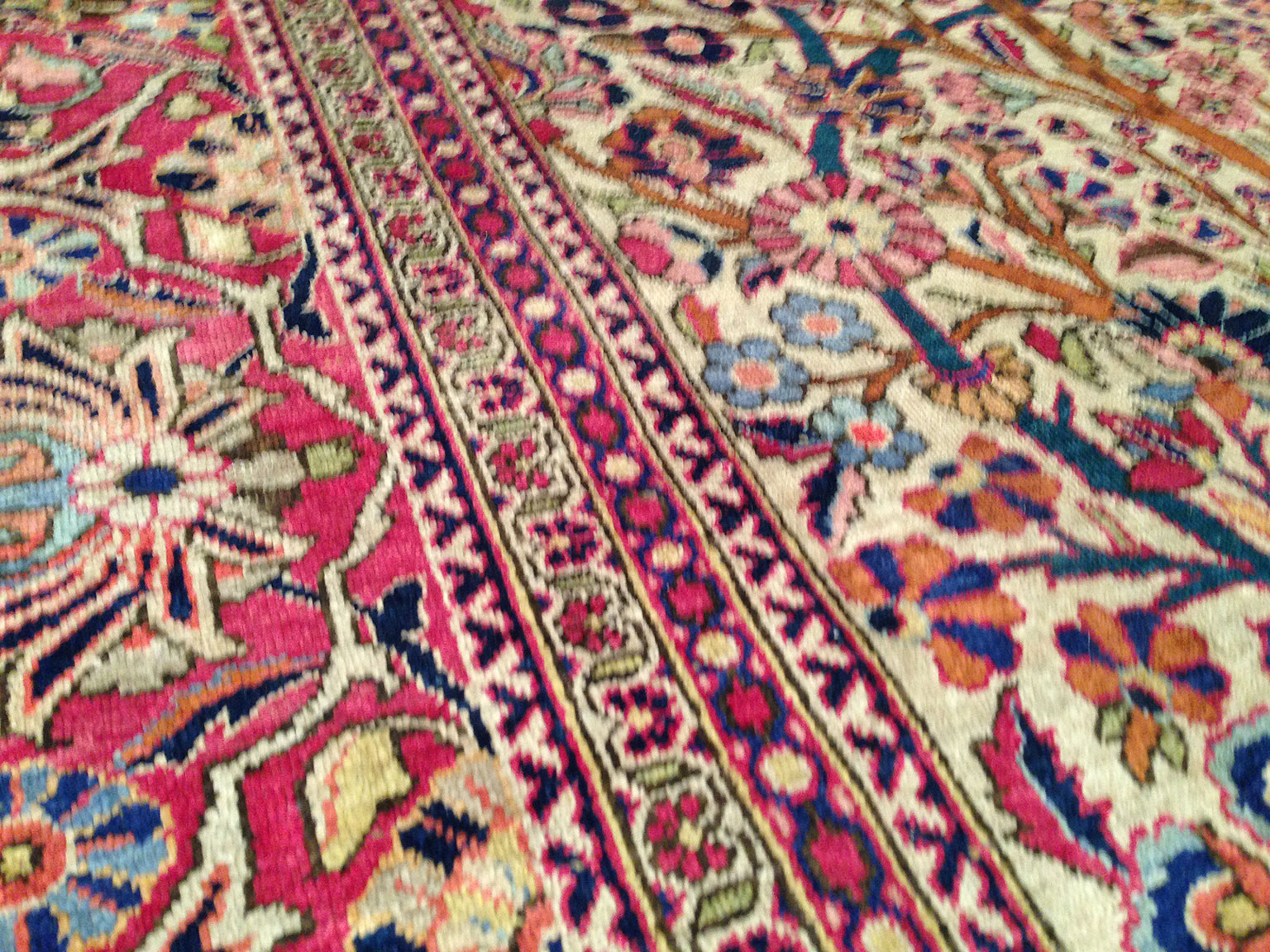 Antique kashan, dabir Carpet - # 50890