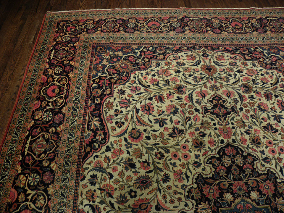 Antique kashan, dabir Carpet - # 8080