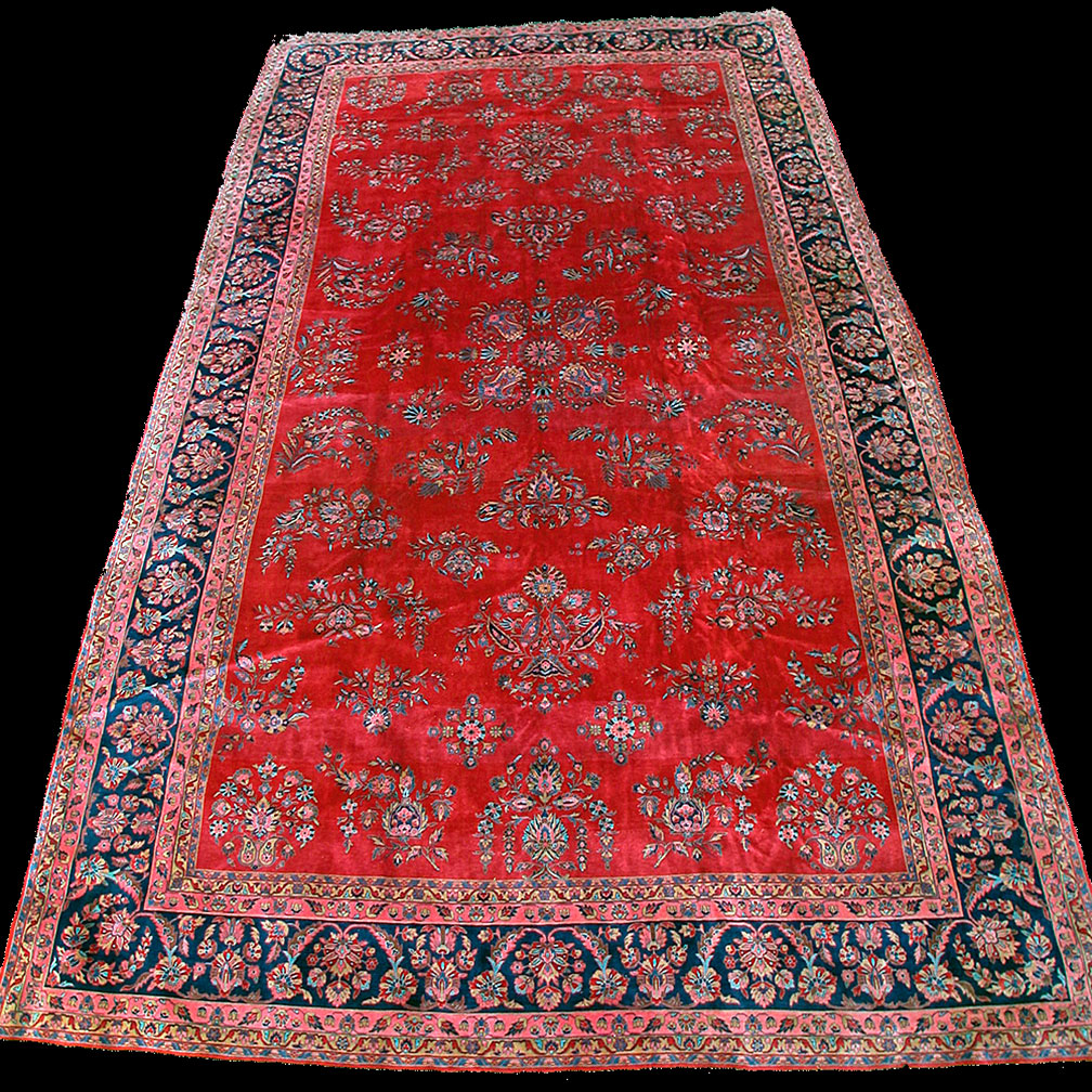 Antique kashan, manchester Carpet - # 52658